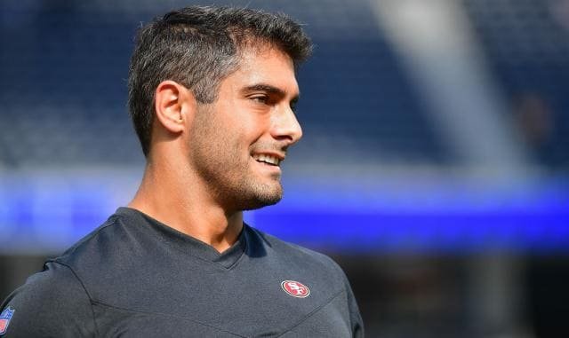 Jimmy Garoppolo, San Francisco 49ers, quarterback, biography, rise to stardom, New England Patriots, NFL.